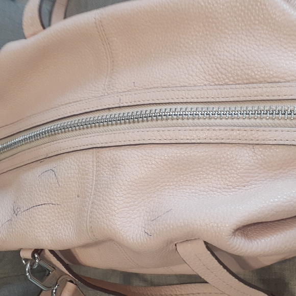 J.crew bristol  pebble pale pink  leather women's  satchel handbag - Picture 12 of 17